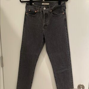 Levi's Dark Gray wedgie Jeans